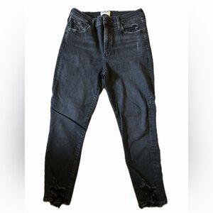 Agolde Sophie cropped high rise denim jeans